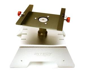 Integy Aluminium auto standaard voor de Axial SCX10, RR10 Bomber & Wraith - Zilver