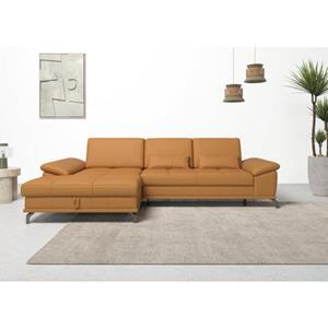 Places of Style Hoekbank Costello 3 nierkussens, optionele bedfunctie en bedlade