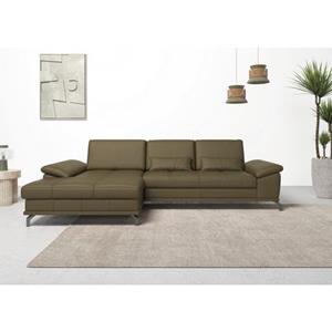 Places of Style Hoekbank Costello 3 nierkussens, optionele bedfunctie en bedlade