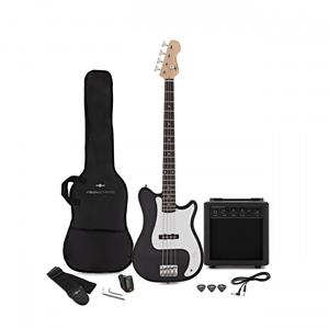 Gear4Music VISIONSTRING Bass Guitar Pack Black