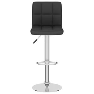 vidaXL Barkruk stof zwart