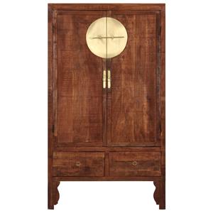 vidaXL Kledingkast 100x50x175 cm massief acaciahout
