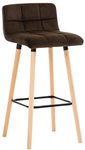 KantoormeubelenPlus Barkruk Sauvo Velvet, Bruin
