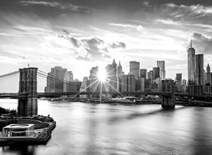 Papermoon Fototapete "New York Schwarz & Weiß"