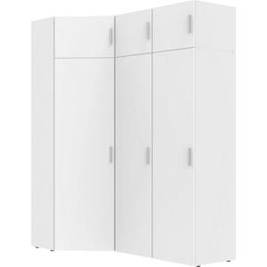 Wimex Schranksystem "Münster", (Spar-Set, 6tlg: Eckschrank+ 2 Schränke 30cm breit+ 3 Aufsatzmodule), Mehrzweckschrank