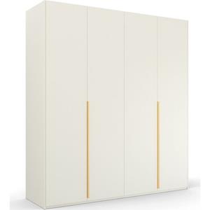 rauch Drehtürenschrank "Skat Glamour", goldene Griffstange und umfangreiche Innenausstattung