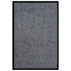 VIDAXL Fußmatte Türmatte Fußmatte Grau Gestreift 80x120 cm Schmutzfangmatte Türvorlege, , Rechteck, Höhe: 120 mm