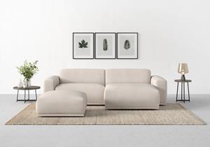 Trendmanufaktur Ecksofa Braga, (2 St.), in moderner Optik, mit hochwertigem Kaltschaum, in Cord bestellbar