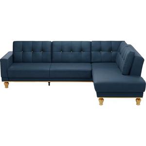 sit&more Hoekbank Orient 5 V L-vorm met strassteentjes, naar keuze met slaapfunctie en bedkist