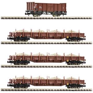 Fleischmann 6660013 N 4er Set Abraumzugwagen der DR