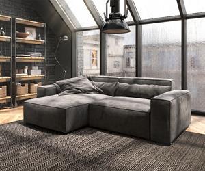 DELIFE Ecksofa Sirpio L 260x160 cm Mikrofaser Khakibraun Recamiere variabel