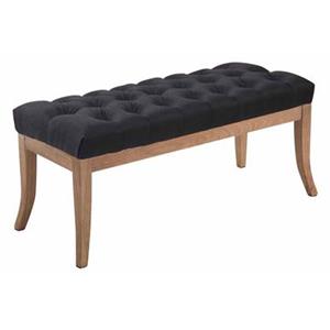 CLP Sitzbank Ramses Stoff Antik-hell 100 Cm Schwarz