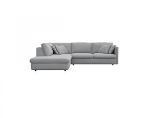 FLEXLUX Hoekbank Lovane, elegant en tijdloos, comfortabel, L-vorm Zacht en zeer comfortabel, grote zitdiepte op koudschuim, inclusief sierkussen