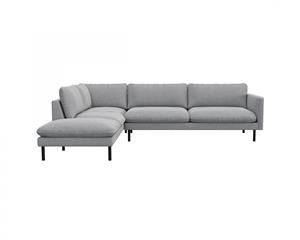 FLEXLUX Hoekbank Bolzano, elegant en comfortabel, L-vorm Zitting opgebouwd met koudschuim & staalgolven, losse zit- & rugkussens