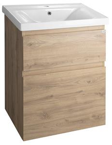 Aqualine Altair wastafelonderkast 57 eiken emporio