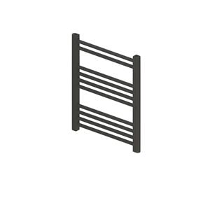 Bws Designradiator Boss & Wessing Vertico Multirail 60x40 cm Antraciet Zij-Onderaansluiting