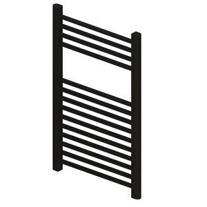 Boss & wessing Radiator  Wingrave 80x40 cm Mat Zwart Zij-Onderaansluiting (374 Watt)