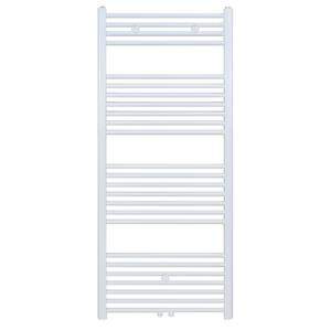 Boss & wessing Designradiator  Nile Gobi 140x50cm 655W Wit (Midden Aansluiting)