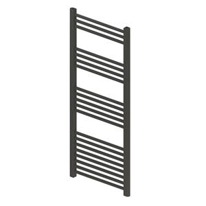 Bws Designradiator Boss & Wessing Vertico Multirail 120x40 cm Antraciet Zij-Onderaansluiting