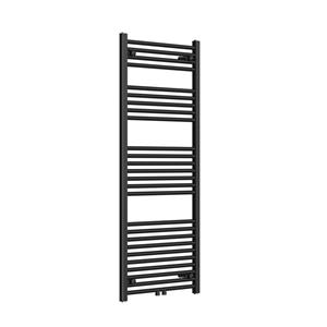 Boss & wessing Radiator  Saniro 60x140cm Middenaansluiting Mat Zwart