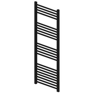 Boss & wessing Radiator  Wingrave 140x40 cm Mat Zwart Zij-Onderaansluiting (571 Watt)