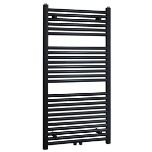 Boss & Wessing Radiator  Emma 118,5x45 cm Midden Onder Aansluiting Mat Zwart (538 Watt)