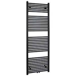 Boss & Wessing Radiator  Emma 181,7x45 cm Midden Onder Aansluiting Mat Zwart (830 Watt)