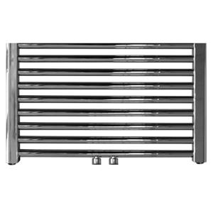 Sanicare Designradiator  Inox-Look Inclusief Ophanging Midden Aansluiting Recht 120x60 cm