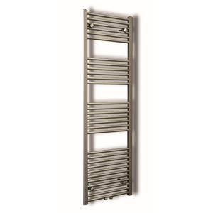 Sanicare Designradiator  Inox-Look Inclusief Ophanging Midden Aansluiting Recht 160x60 cm