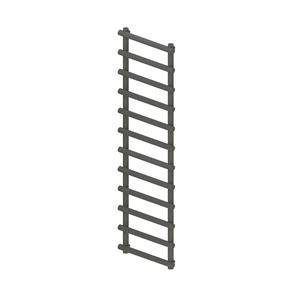 Bws Designradiator Boss & Wessing Tubi Handdoekrek 175x50 cm Zij-Onderaansluiting Mat Antraciet