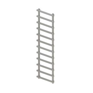 Bws Designradiator Boss & Wessing Tubi Handdoekrek 175x50 cm Zij-Onderaansluiting Mat Grijs