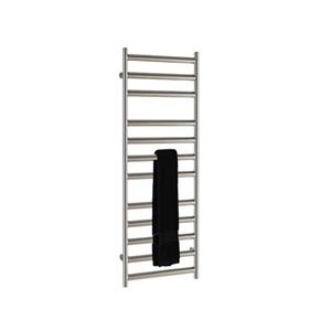 EH Design Radiator Athena Met Digitale Thermosstaat 35x120 cm Geborsteld RVS