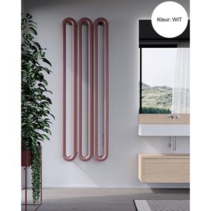 Instamat Designradiator  Tubone-V 200x67x14cm Incl. Aansluitset Wit