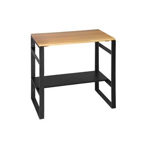 Boss & wessing Badkamermeubel  Black & Oak 80x50x75 cm Eiken Metalen Frame Mat Zwart