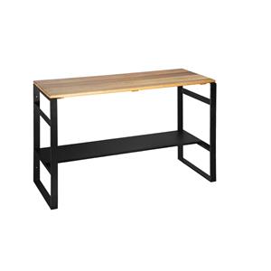 Boss & wessing Badkamermeubel  Black & Oak 120x50x75 cm Eiken Metalen Frame Mat Zwart
