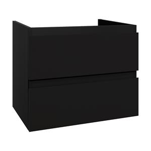 Boss & Wessing Badkamermeubelset  Sally 60 cm Twee Soft-Close Lades Mat Zwart