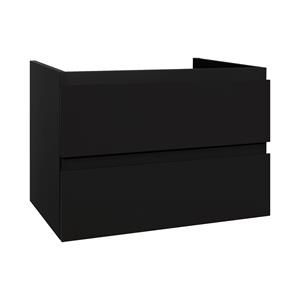 Boss & Wessing Badkamermeubelset  Sally 80 cm Twee Soft-Close Lades Mat Zwart