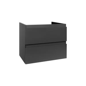 Boss & Wessing Badkamermeubelset  Sally 80 cm Twee Soft-Close Lades Hoogglans Grijs