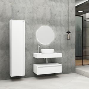 Boss & Wessing Badkamermeubelset  Lina Mat Wit 80cm