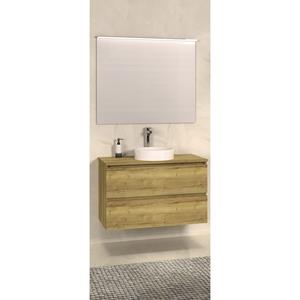 Boss & Wessing Onderkast  Badkamermeubel 80 cm Met Wastafelblad Nato