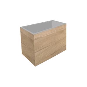 Best Design Onderkast  Beauty Greeploos 60 cm Softclose Eiken Incl. Wastafelblad (Keuze uit 4 kleuren)