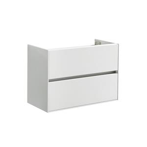 Sanilux Wastafelonderkast  Compact Greeploos Soft Close 80x38x56 Hoogglans Wit