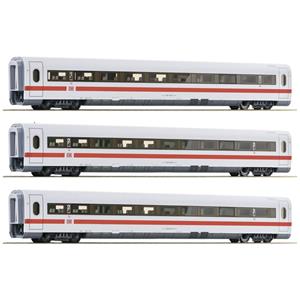 Roco 74030 H0 3er-Set Zwischenwagen ICE 1 Redesign 2005 der DB-AG 1.Klasse Gattung Avmz 801.0, 2.Kla