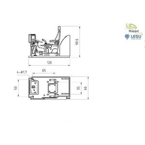 Thicon Models 58710 1:14 Graafmachine interieur 1 stuk(s)