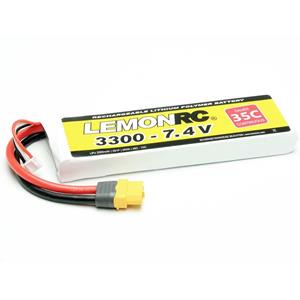 LemonRC LiPo accupack 7.4 V 3300 mAh Aantal cellen: 2 35 C Softcase XT60