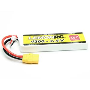 LemonRC Modellbau-Akkupack (LiPo) 7.4V 4300 mAh Zellen-Zahl: 2 35 C Softcase XT90