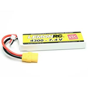 LemonRC LiPo accupack 7.4 V 4300 mAh Aantal cellen: 2 35 C Softcase XT90