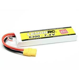 LemonRC Modellbau-Akkupack (LiPo) 7.4V 6300 mAh Zellen-Zahl: 2 35 C Softcase XT90