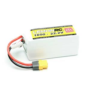 LemonRC Modellbau-Akkupack (LiPo) 22.2V 1600 mAh Zellen-Zahl: 6 35 C Softcase XT60