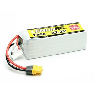 LemonRC Modellbau-Akkupack (LiPo) 22.2V 1800 mAh Zellen-Zahl: 6 35 C Softcase XT60